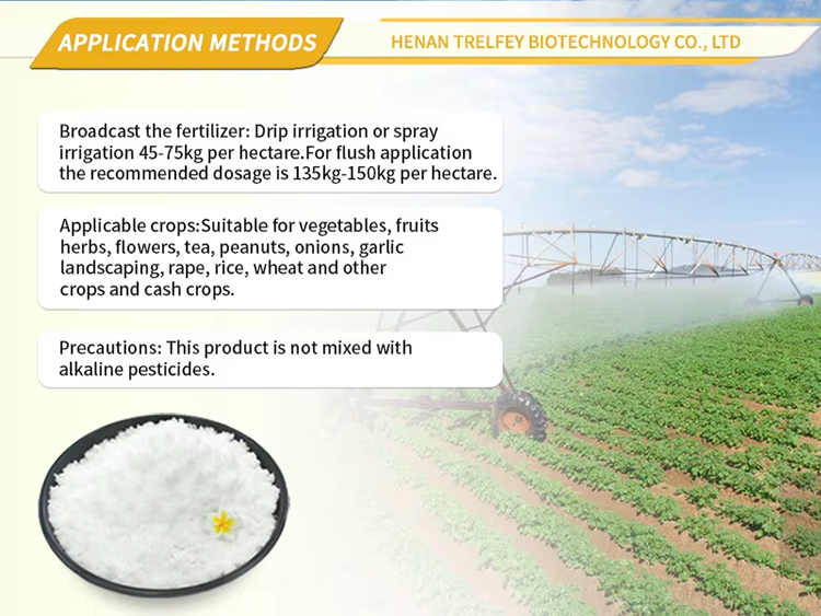 NPK 10-5-45+TE water-soluble fertilizer Usage and dosage