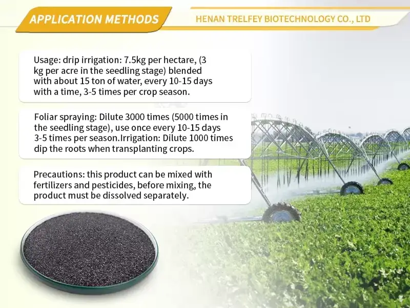 Seaweed extract with potassium Usage and dosage