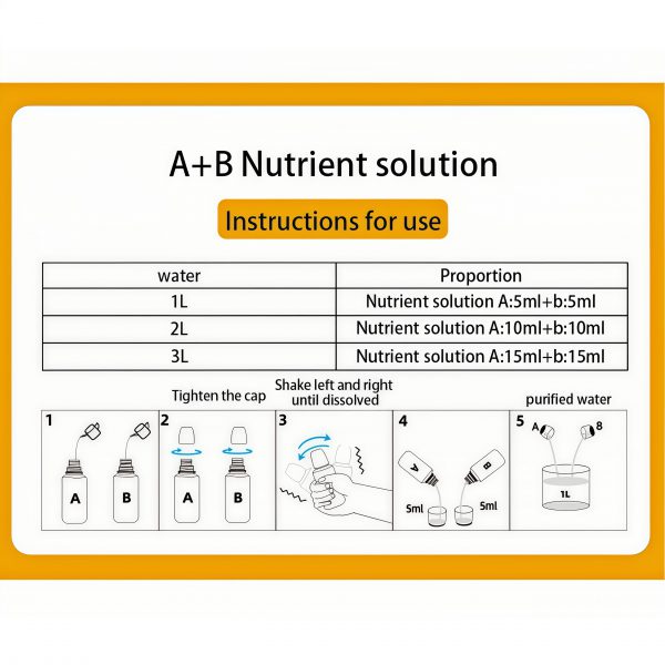 Hydroponic nutrient A+B fertilizer-Trelfey™ - Image 9