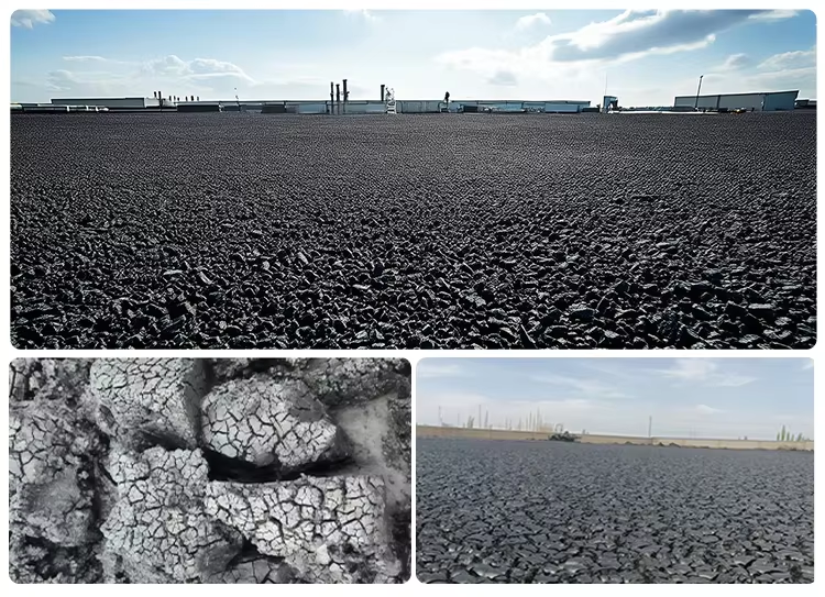 Lignite Humic Acid Powder Factory warehouse display