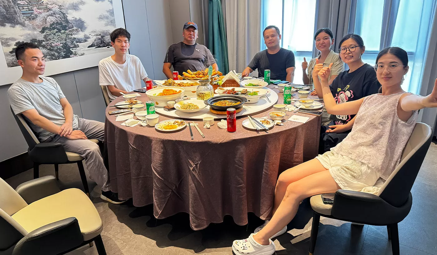 Mongolian customers visit