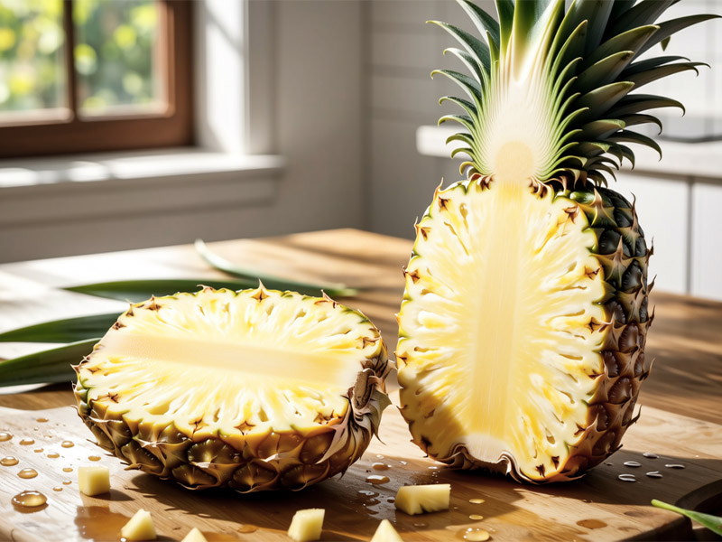 Pineapple planed surface map