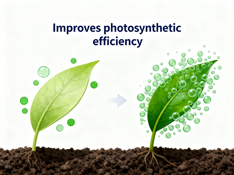 Improves photosynthetic efficiency