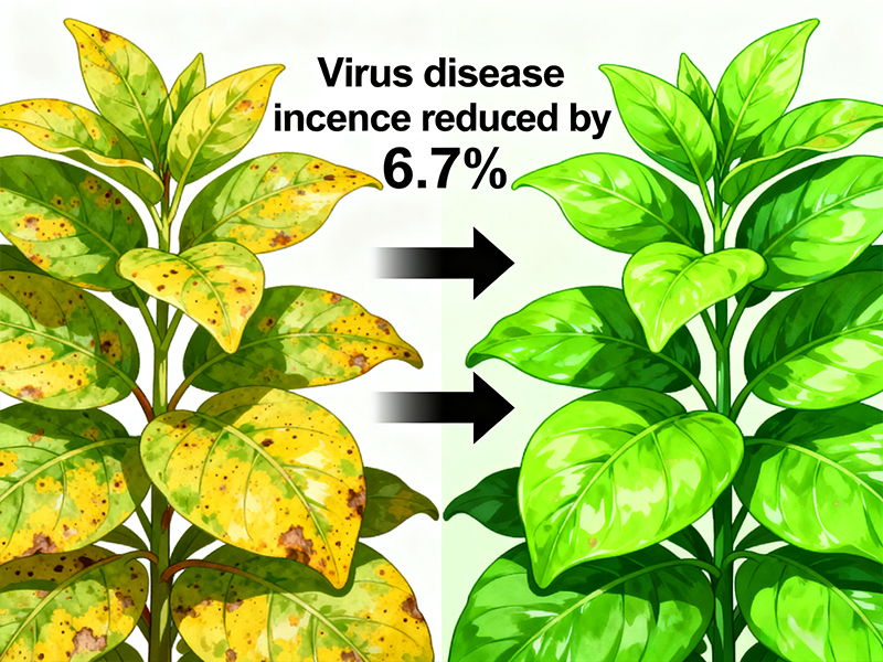 The incidence of crop diseases has decreased